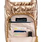 WanderFull HydroBag® HANDLE™- Gold Shiny with Vegan Leather Trimmed Solid Strap
