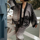 Market of Stars Stargazer Pixie Duster Cropped Kimono w/ Falling Stars O/S