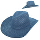 SP SophiaFashion Rhinestone Jeweled Cow Boy Hat