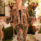 Market of Stars Courage Dear Heart Linen Cropped Artist Pant w/ Sacred Heart
