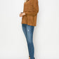 Joh Abigail Stretch Suede Top