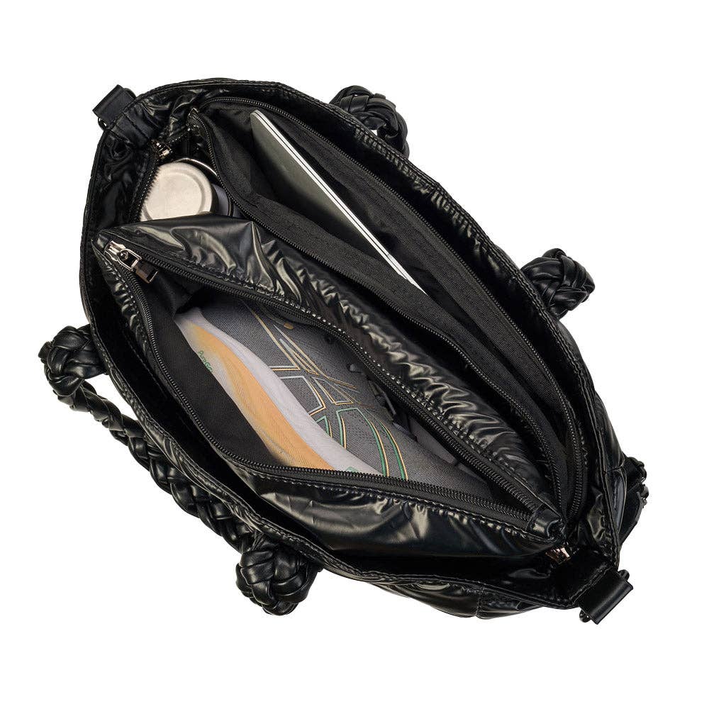 WanderFull Black Quilted HydroTote