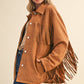 Klesis Suede Fringe Oversided Jacket