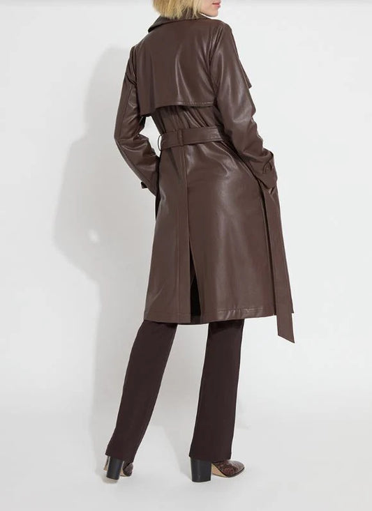 Lyssè Cielo Vegan Leather Trench Coat