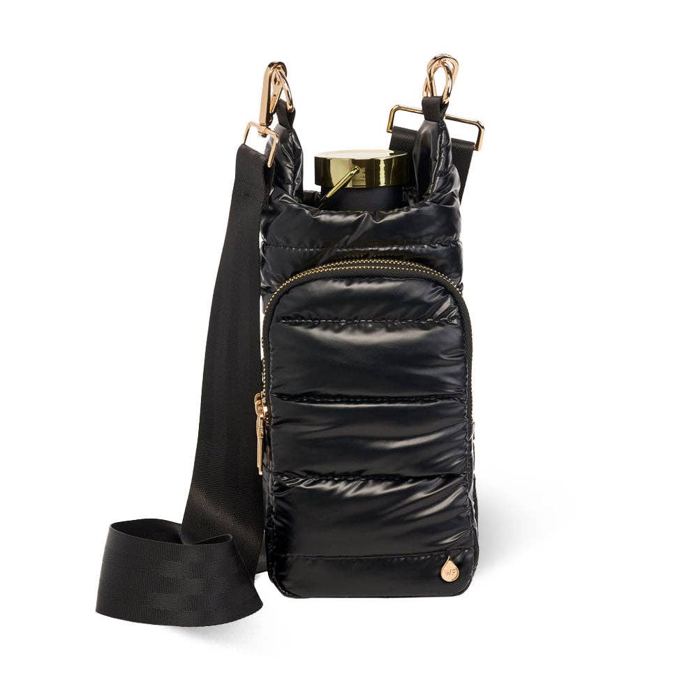 Black Shiny HydroBag® with Gold Hardware