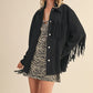 Klesis Suede Fringe Oversided Jacket