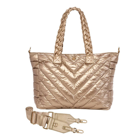 WanderFull Black Quilted HydroTote