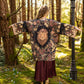 Market of Stars Lionheart Matinée Duster w/ florals & Narnia inspired print