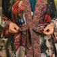 Market of Stars Flight of Fancy Opera Duster Kimono Robe Hummingbird Print