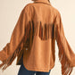 Klesis Suede Fringe Oversided Jacket