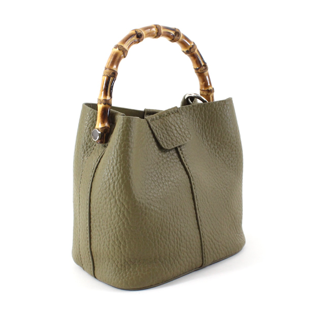 Pretty Persuasions Bamboo Handle Crossbody Bag w/Cosmetic Pouch