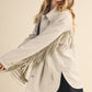 Klesis Suede Fringe Oversided Jacket