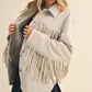 Klesis Suede Fringe Oversided Jacket