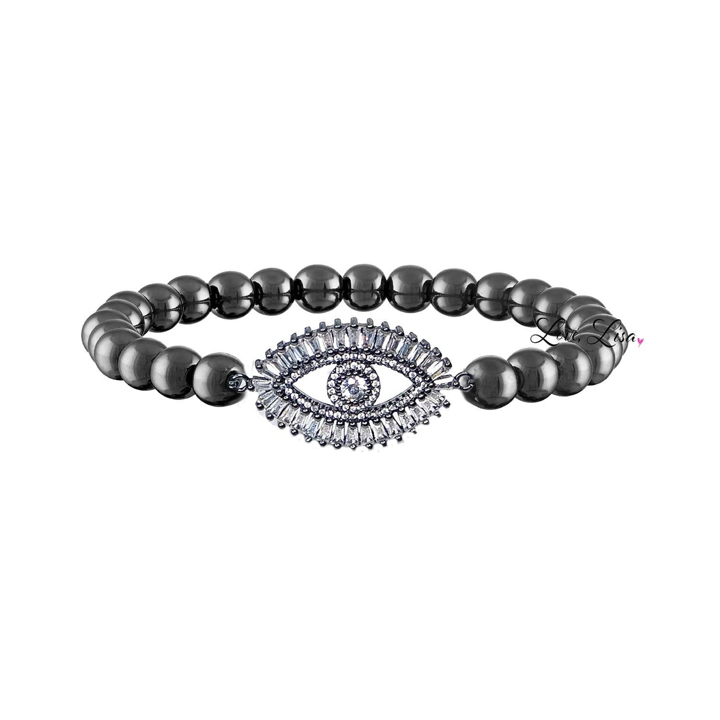 Love Lisa Monica Evil Eye Beaded Bracelet
