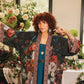 Market of Stars Flight of Fancy Opera Duster Kimono Robe Hummingbird Print