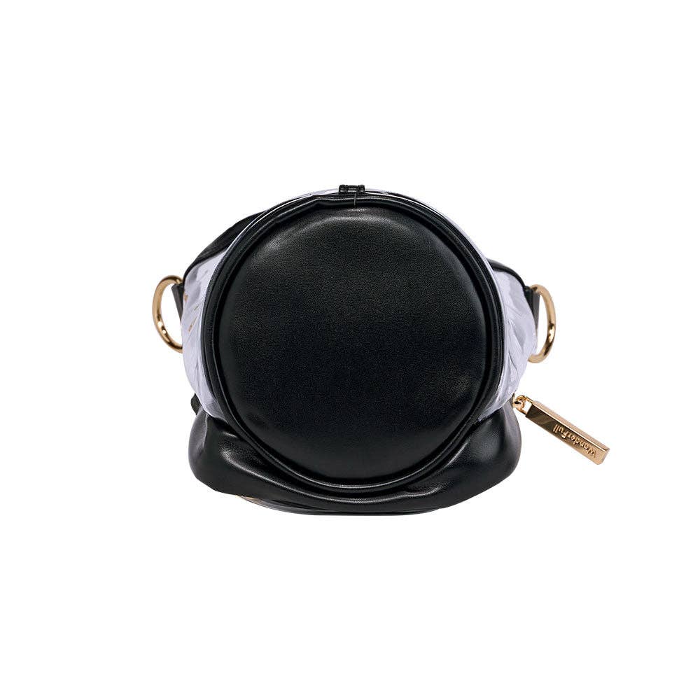 WanderFull Clear HydroBag® Stadium with Black Trim and Matching RFID Pouch