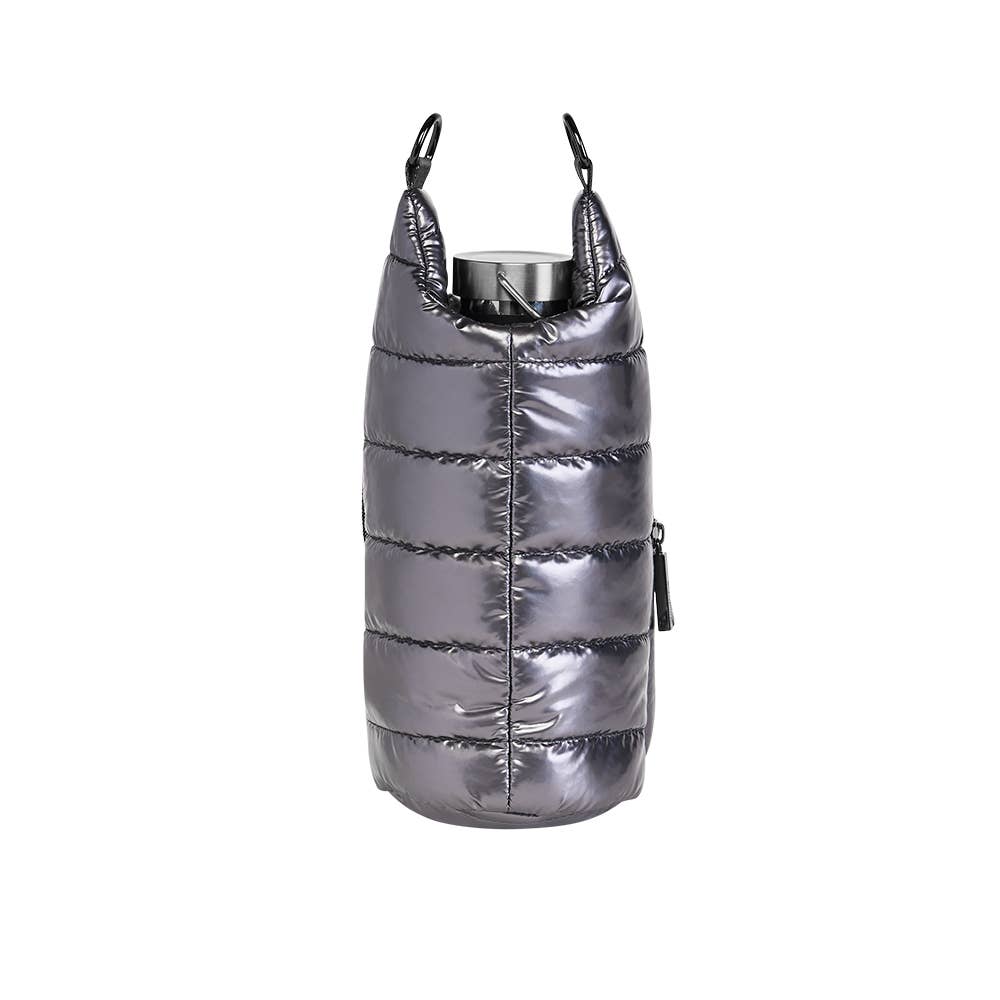 Hydro Pewter Glossy HydroBag® with Solid Strap
