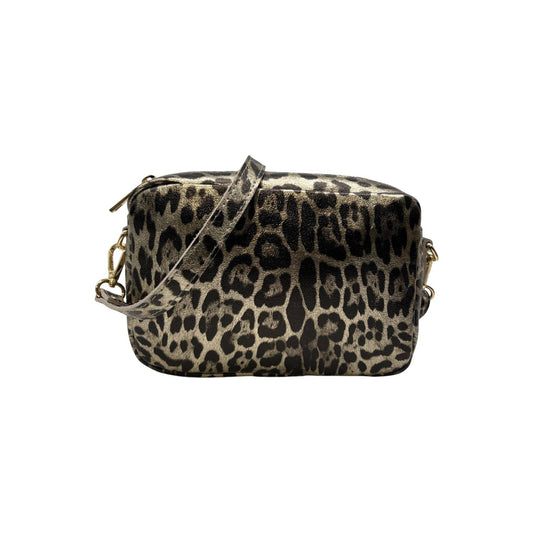 Louisa Lee Marta Leopard Iridescent Leather Bag