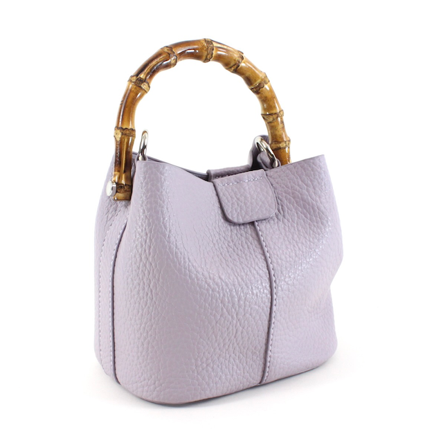 Pretty Persuasions Bamboo Handle Crossbody Bag w/Cosmetic Pouch