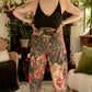 Market of Stars Courage Dear Heart Linen Cropped Artist Pant w/ Sacred Heart