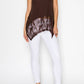 Origami Soft Relaxed Tank With Delicate Sparkly Lace Hem