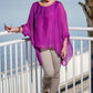 Tina Stephens Made in Italy Sofia Silk Kaftan Top One Size