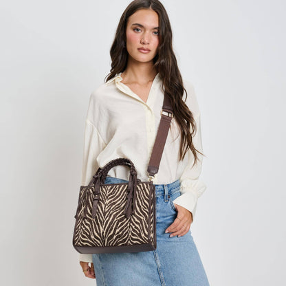 Moda Luxe Dinsdale Zebra Print Crossbody