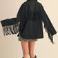 Klesis Suede Fringe Oversided Jacket