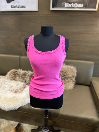 Look Mode Racerback Tank Top w/ Sequin Detail One Size Fits
