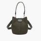 JC Farrah Vegan Suede Bucket Bag