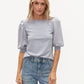 SIX/FIFTY Solara Puff Short Sleeve Top