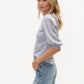 SIX/FIFTY Solara Puff Short Sleeve Top