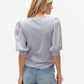 SIX/FIFTY Solara Puff Short Sleeve Top