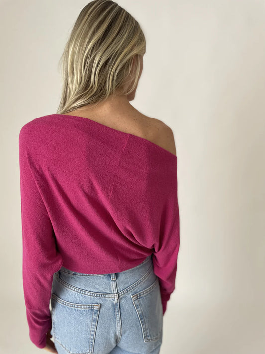 SIX/FIFTY The Anywhere Top Long Sleeve Sweater Top
