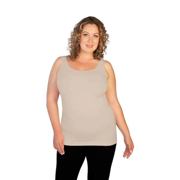 skinnytees Basic Tank Plus Size Top (many color options)
