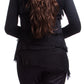 Gigi Moda Black Ruffle Top with Sleeve O/S