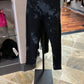 Luukaa Capri Legging Pant w/ Abstract Print Detail