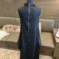 IC Collection Black Sleeveless Textured Pocketed Swing Zip Back Dress