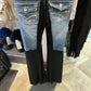 Styles Ever After Twiggy Peace Bell Bottom Jean Pant Custom Design