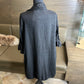 Gigi Moda Shawl Style Linen Long Jacket w/ Front Pockets and Corded Collar One Size Fits Most