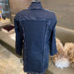 AZI Astrid Frayed Denim 3/4 Length Jacket