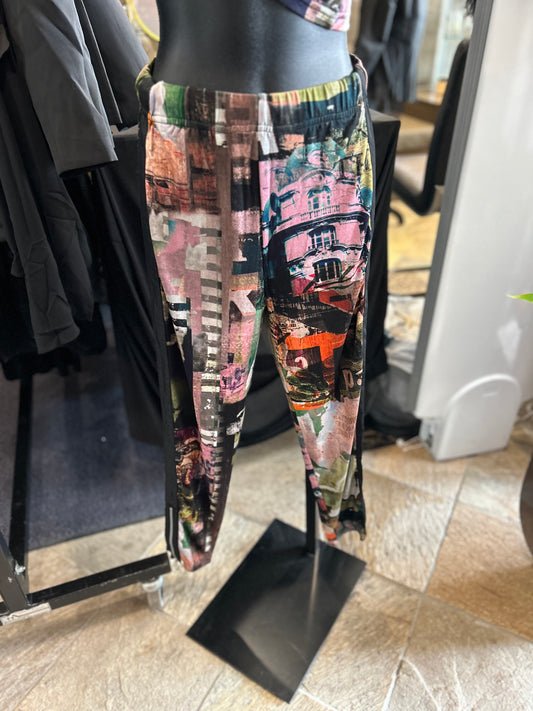 My Soul Multi Print Legging Pant with Zip